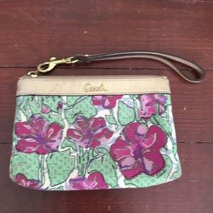 Floral Coach clutch